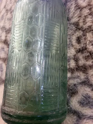 Sifón antiguo cristal labrado