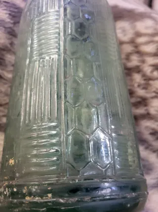 Sifón antiguo cristal labrado