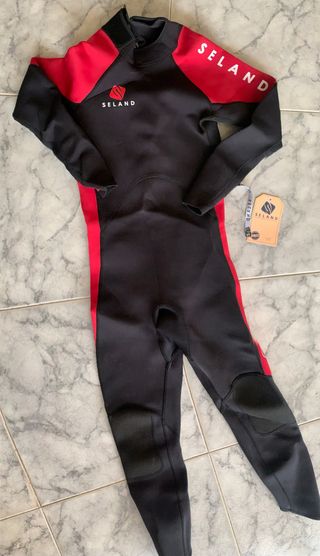 Neopreno SELAND negro y rojo