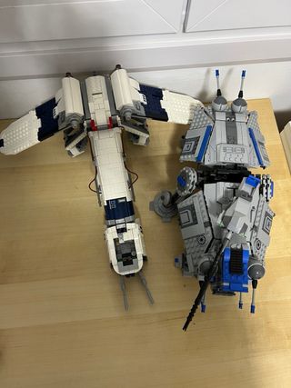 Lego Star Wars AT-TE 75337 + MOC Dropship