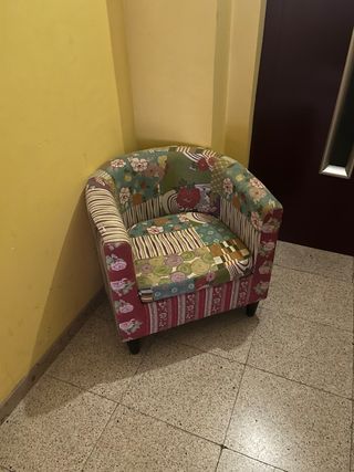 Sillón patchwork multicolor