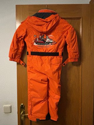 Traje de esquí infantil naranja