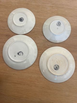 4 Tazas La Cartuja Vistas Negro