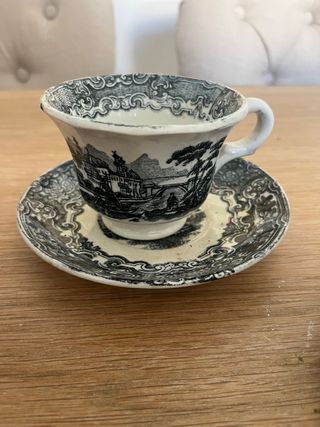 4 Tazas La Cartuja Vistas Negro