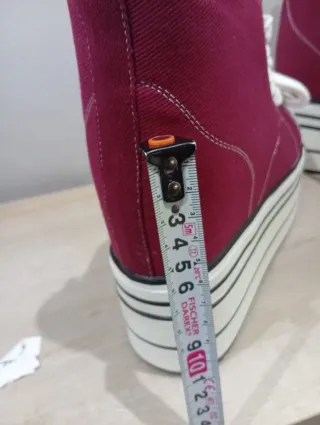 Zapatillas plataforma rojas talla 38