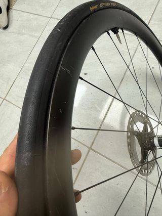 Ruedas carbono tubulares 38mm perfil DT Swiss 350