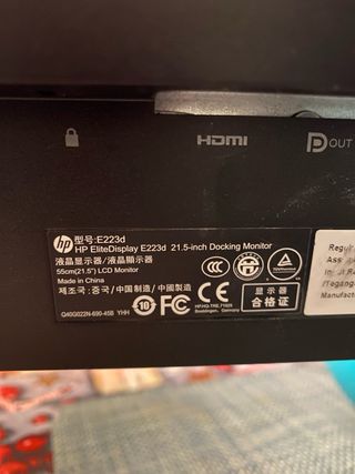 Monitor HP Negro/Plateado Reacondicionado