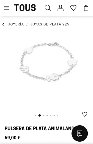 Pulsera Tous Animalandia Plata