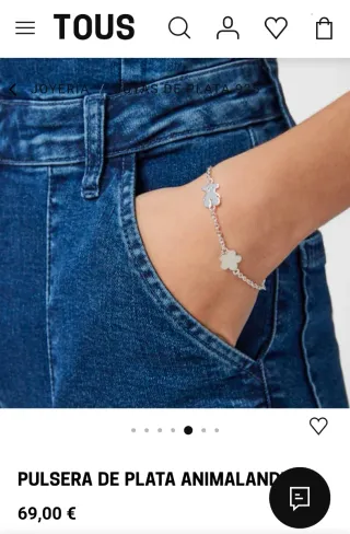 Pulsera Tous Animalandia Plata