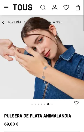 Pulsera Tous Animalandia Plata