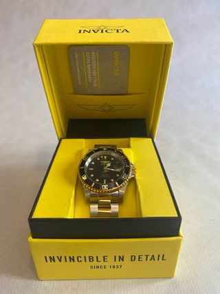 Invicta Pro Diver Reloj Automático Dorado Negro