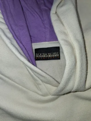 Felpa Napapijri bambina beige/viola