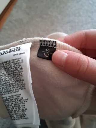 Felpa Napapijri bambina beige/viola