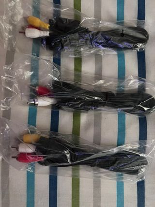 3 Cables RCA Nintendo a estenar