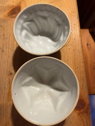 ELAH Stampi Budino 4 pezzi Porcellana Decorati