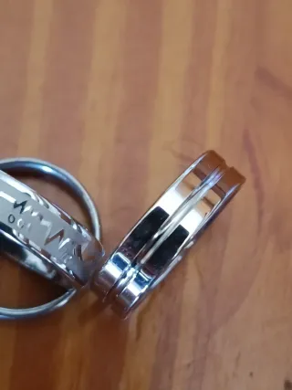 Lote 4 Anillos de acero inoxidable Pequeños