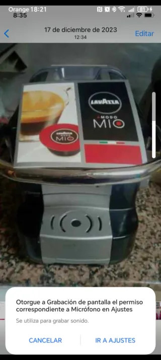 Cafetera Lavazza Modo Mio