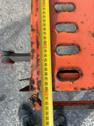 Remolque plataforma naranja