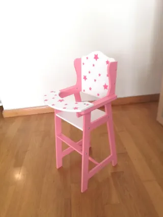 Trona de madera para muñecas