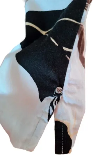 Pantalón Punto Roma Estampado Flores