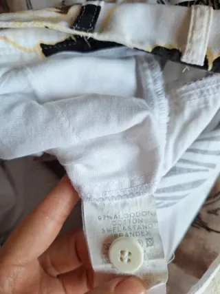 Pantalón Punto Roma Estampado Flores