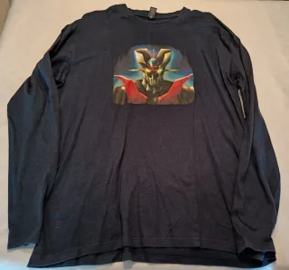Camiseta Mazinger Z L Manga Larga Azul Marino