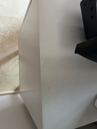 Mueble aparador TV blanco y madera