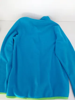 Jersey térmico azul con cremallera