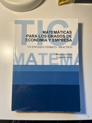 Matemáticas para los grados de Economía y Empresa