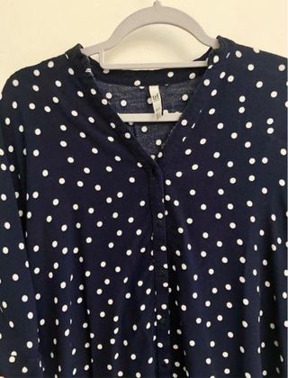 Blusa Zara puntos azul