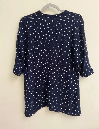 Blusa Zara puntos azul