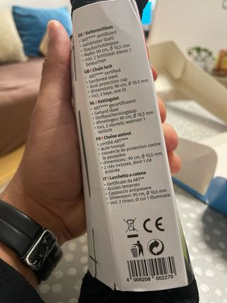 Candado Cadena PROPHETE Seguridad 7+