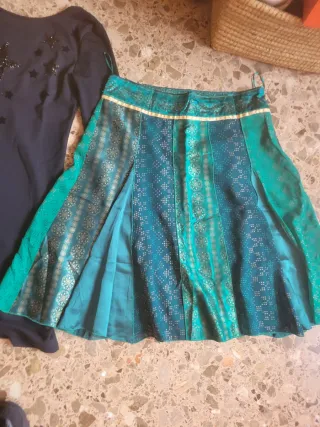 Lote 5 vestidos y 1 falda. Mango y Custo. Talla S.