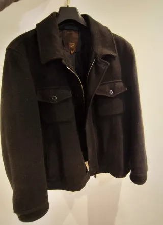 Abrigo Gas Hombre Talla M Negro