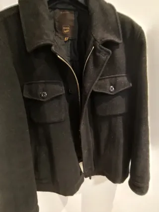 Abrigo Gas Hombre Talla M Negro