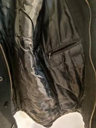 Abrigo Gas Hombre Talla M Negro