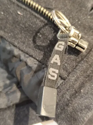 Abrigo Gas Hombre Talla M Negro