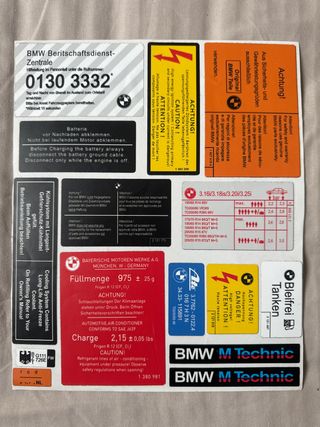 Pegatinas Restauración BMW E30