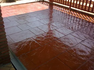 Hormigón impreso para exteriores, pavimento indust