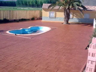 Hormigón impreso para exteriores, pavimento indust