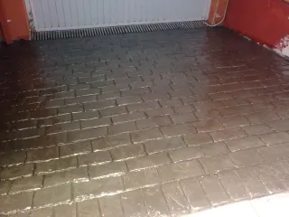 Hormigón impreso para exteriores, pavimento indust