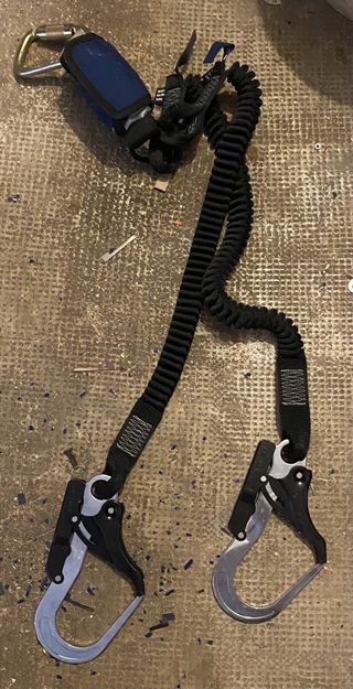 Anticaídas elástico doble con mosquetones