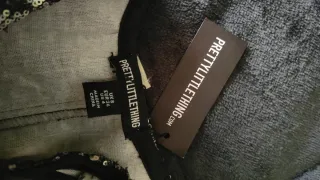 Vestido lentejuelas PrettyLittleThing Talla S