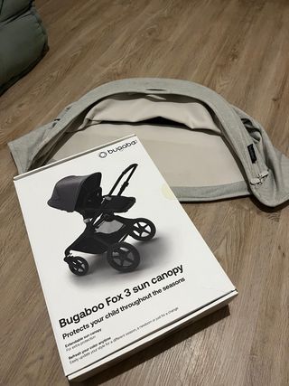 Capota Bugaboo Fox 3 y funda verano en gris