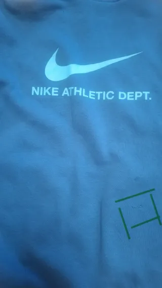 Sudadera Nike Azul con Logo y Estampado