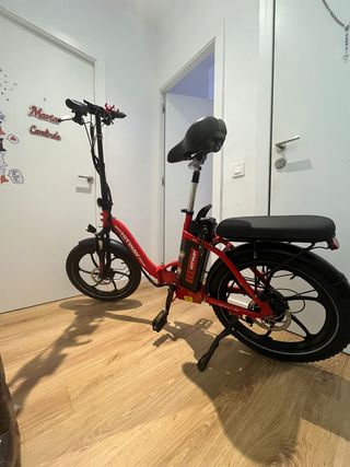 Bicicleta Eléctrica Hitway BK6 Roja Plegable
