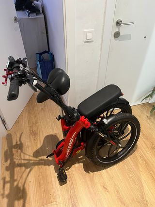 Bicicleta Eléctrica Hitway BK6 Roja Plegable