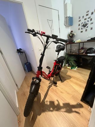 Bicicleta Eléctrica Hitway BK6 Roja Plegable
