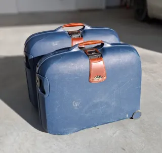 Maletas Samsonite Azul y Marrón