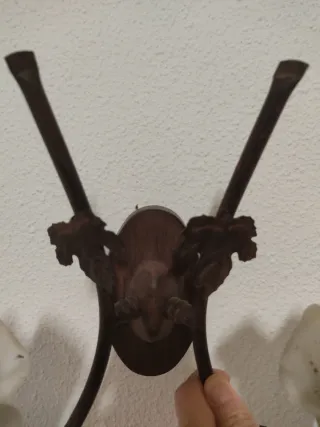 Aplique de pared metal y cristal